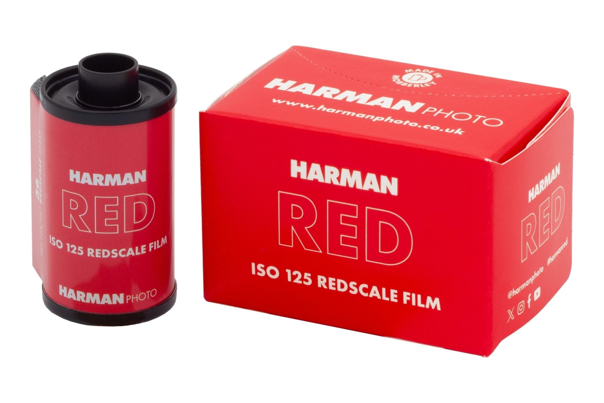 HARMAN RED 125 Redscale 35mm Film Roll - 36 Exposures | Vintage Film Effect for Analog Photography, Street & Travel Photography