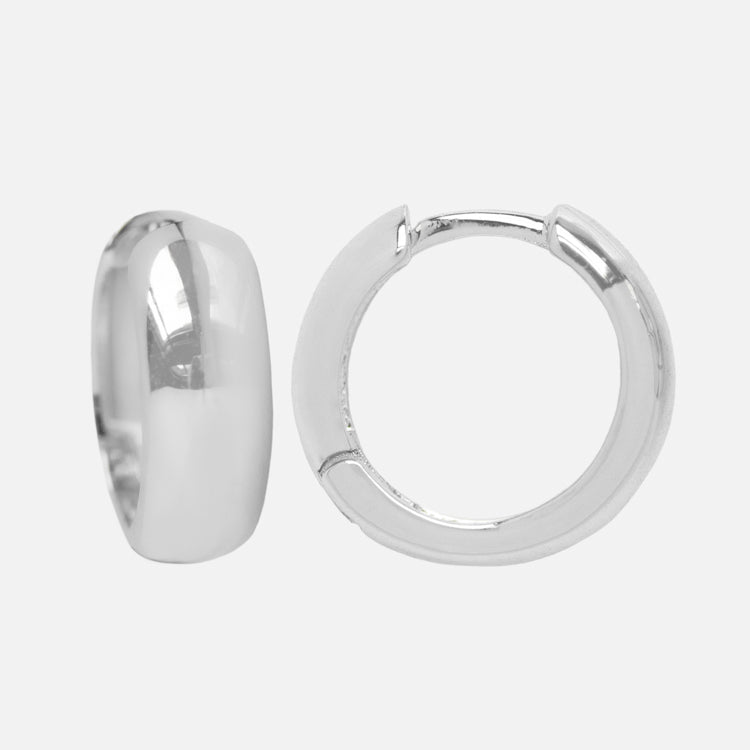 Chunky Huggie Hoops - Gold Plated Dainty Hoop Earrings for Women, Everyday Wear & Layering Jewelry (Perfect for Casual Outfits, Date Nights & Gifting)