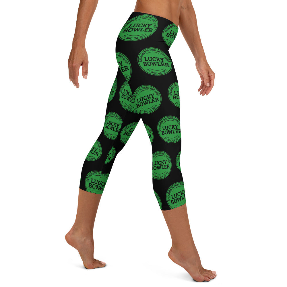 Lucky Bowler Leggings for Women - High Waisted Yoga Pants, Stretchy Workout Leggings (Black) - Perfect for Yoga, Gym, Running & Casual Wear