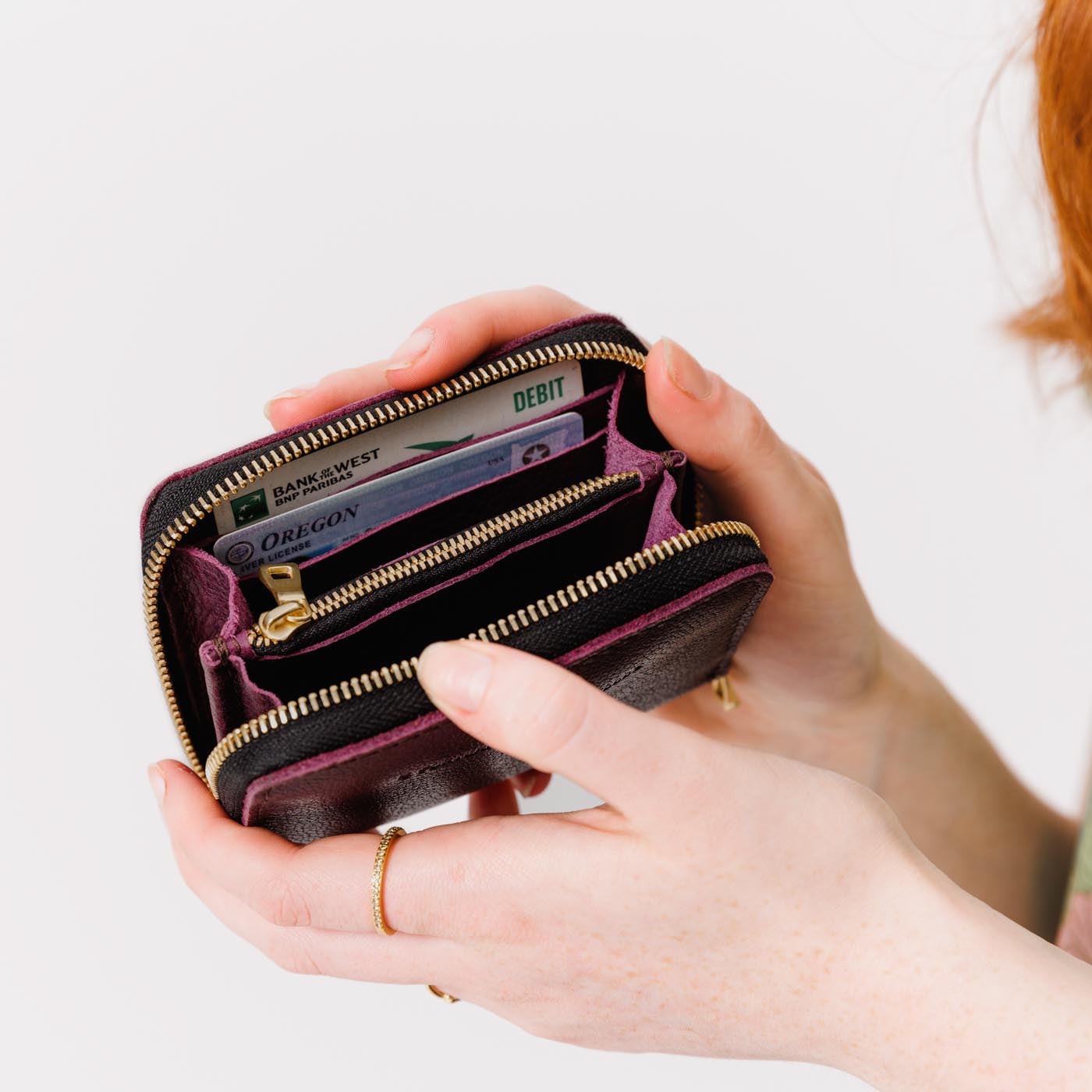 Compact RFID Blocking Zip Wallet for Men & Women - Slim Travel Money Organizer with Multiple Card Slots - Perfect for Everyday Use, Travel & Business