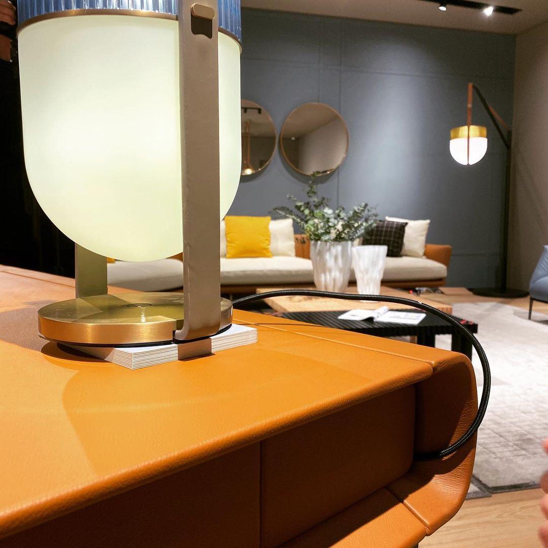 Modern Xi Table Lamp - Stylish LED Nightstand Light for Bedroom, Living Room & Office - Perfect for Reading, Relaxing & Decor