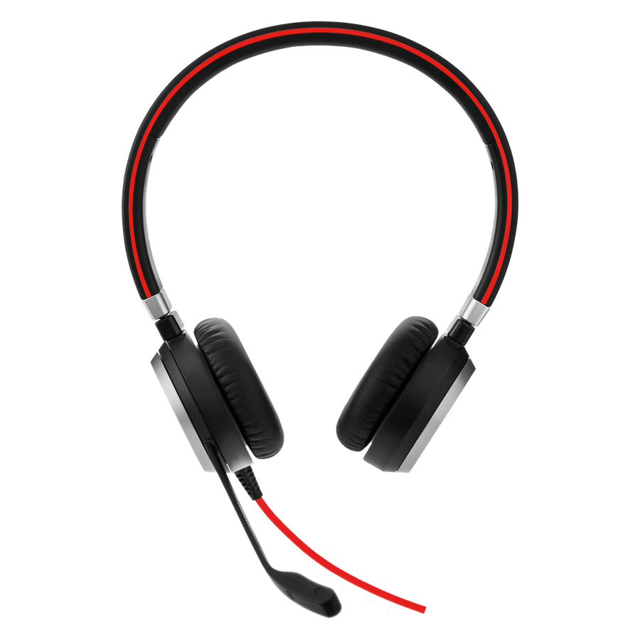 Evolve 40 MS Stereo Professional Headset - Microsoft Teams Certified Noise Cancelling Headphones for Office, Call Center & Remote Work