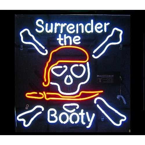 23.6x23.6 Inch Vivid LED Neon Sign - Pirate Skull & Beer Wall Decor Light for Bar, Man Cave, or Home - Super Bright STBS20