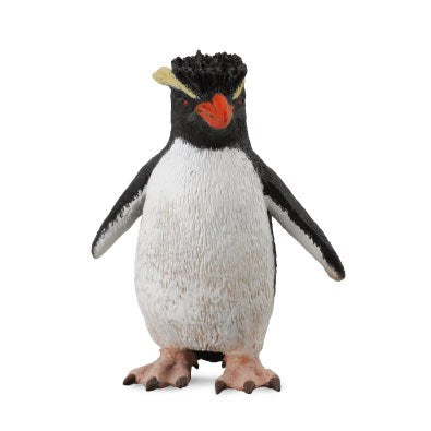 CollectA Realistic Rockhopper Penguin Figurine - Detailed Hand-Painted Animal Model for Kids, Collectors & Educational Use - Perfect for Dioramas, School Projects & Nature Displays