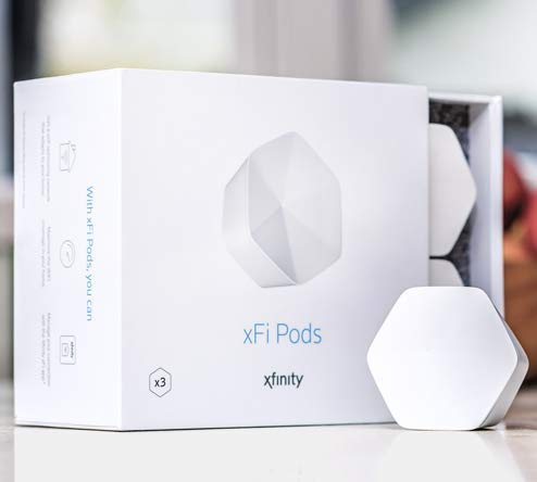 Xfinity xFi Pods WiFi Range Extender 3-Pack - Compatible with Xfinity Rented Routers Only (White) | Boost Home WiFi Coverage for Streaming, Gaming & Smart Devices