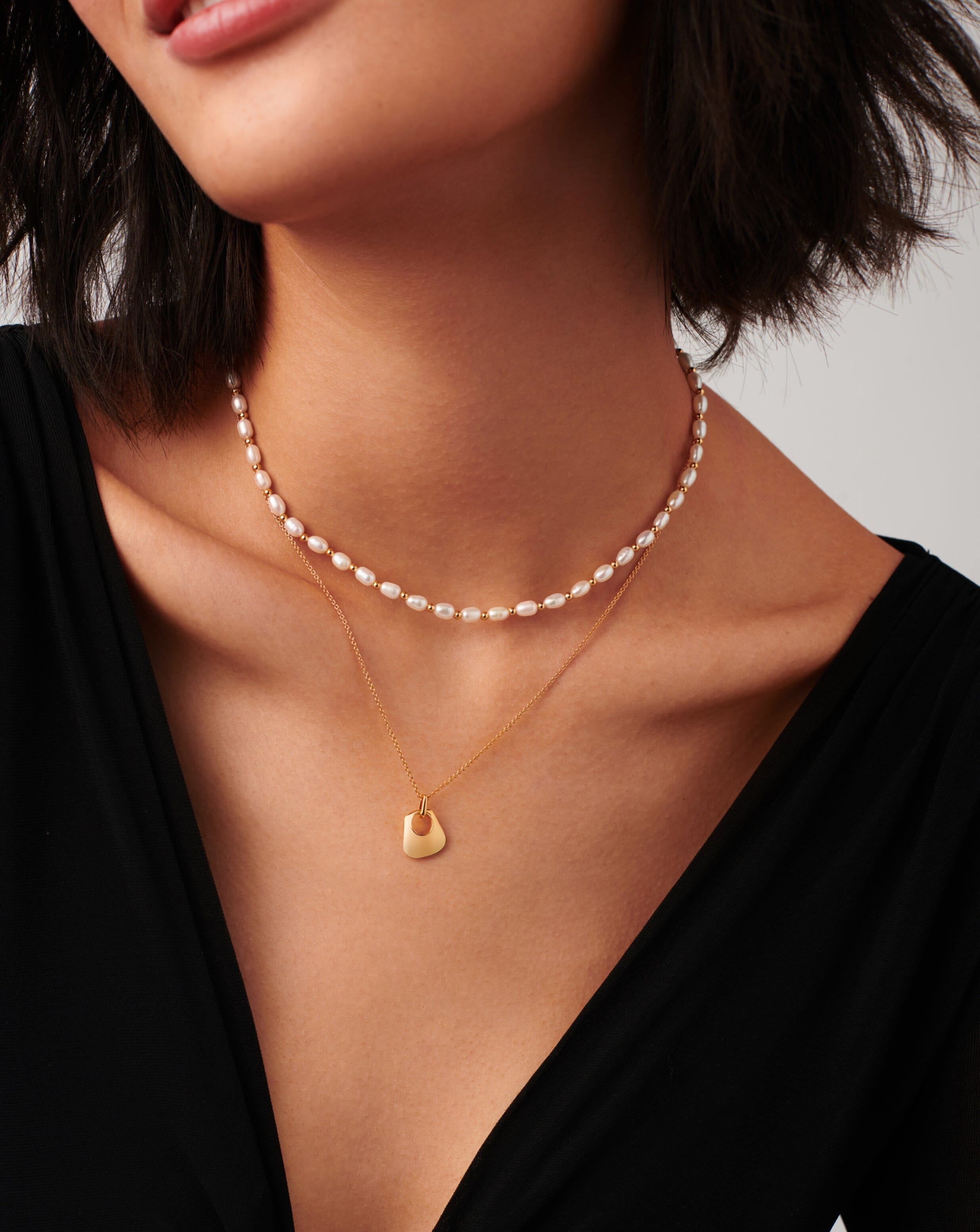 Hera Ridge Mini Pendant Necklace - 18k Gold Vermeil Jewelry for Women | Elegant Layering Necklace for Everyday Wear, Date Night & Special Occasions