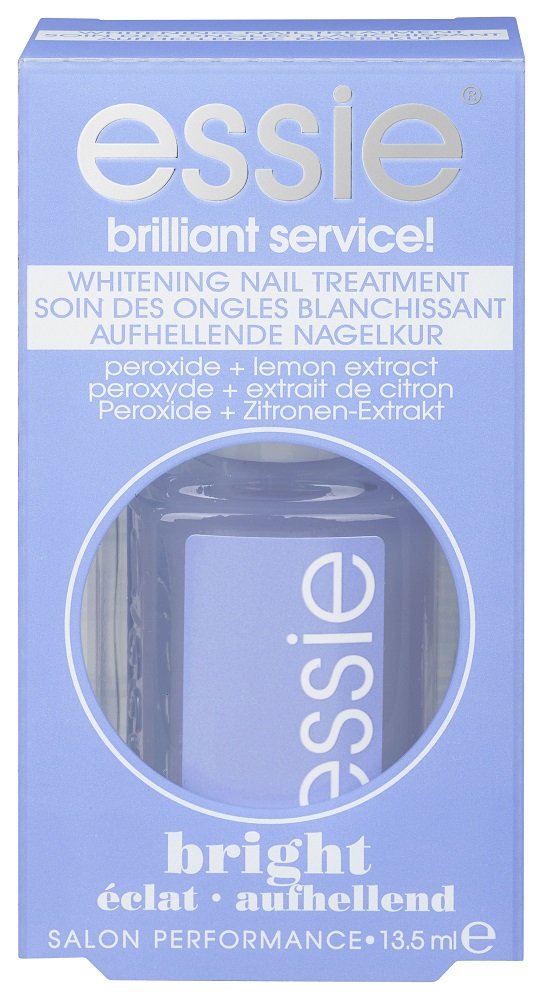 Essie Brilliant Service Brightening Treatment 13.5ml | Nail Strengthener & Whitener | Perfect for Salon & At-Home Manicures