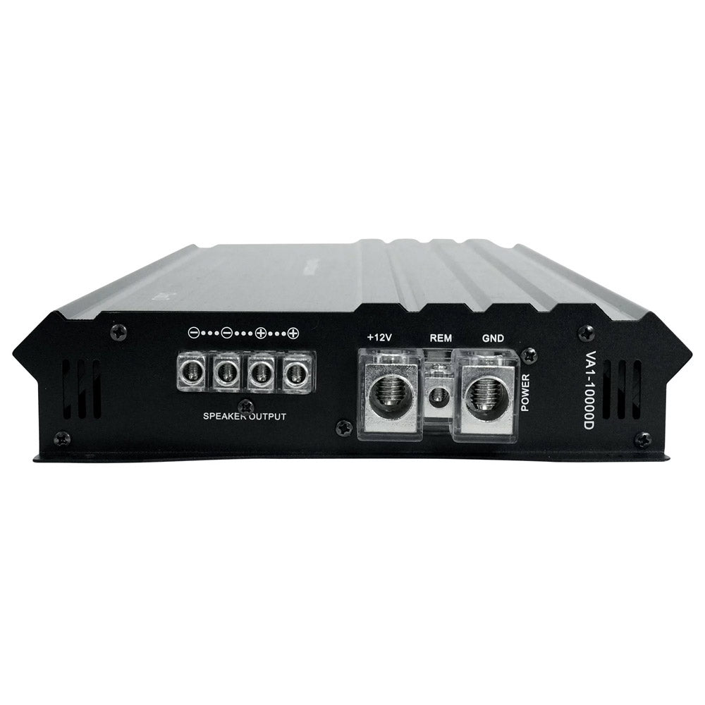 Power Acoustik VA1 10000D 10000W Mono Block Class D Car Amplifier with Bass Remote Control - High Power Audio for Subwoofers & Car Stereo Systems