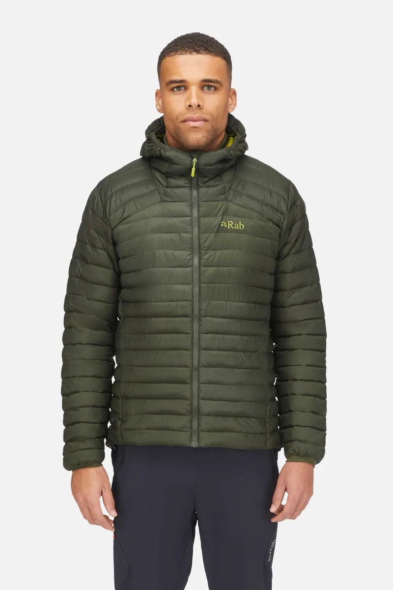 Cirrus Insulated Jacket for Men - Lightweight Waterproof Winter Coat with Warm Fleece Lining | Outdoor Hiking, Skiing & Cold Weather Protection (QIO 61)