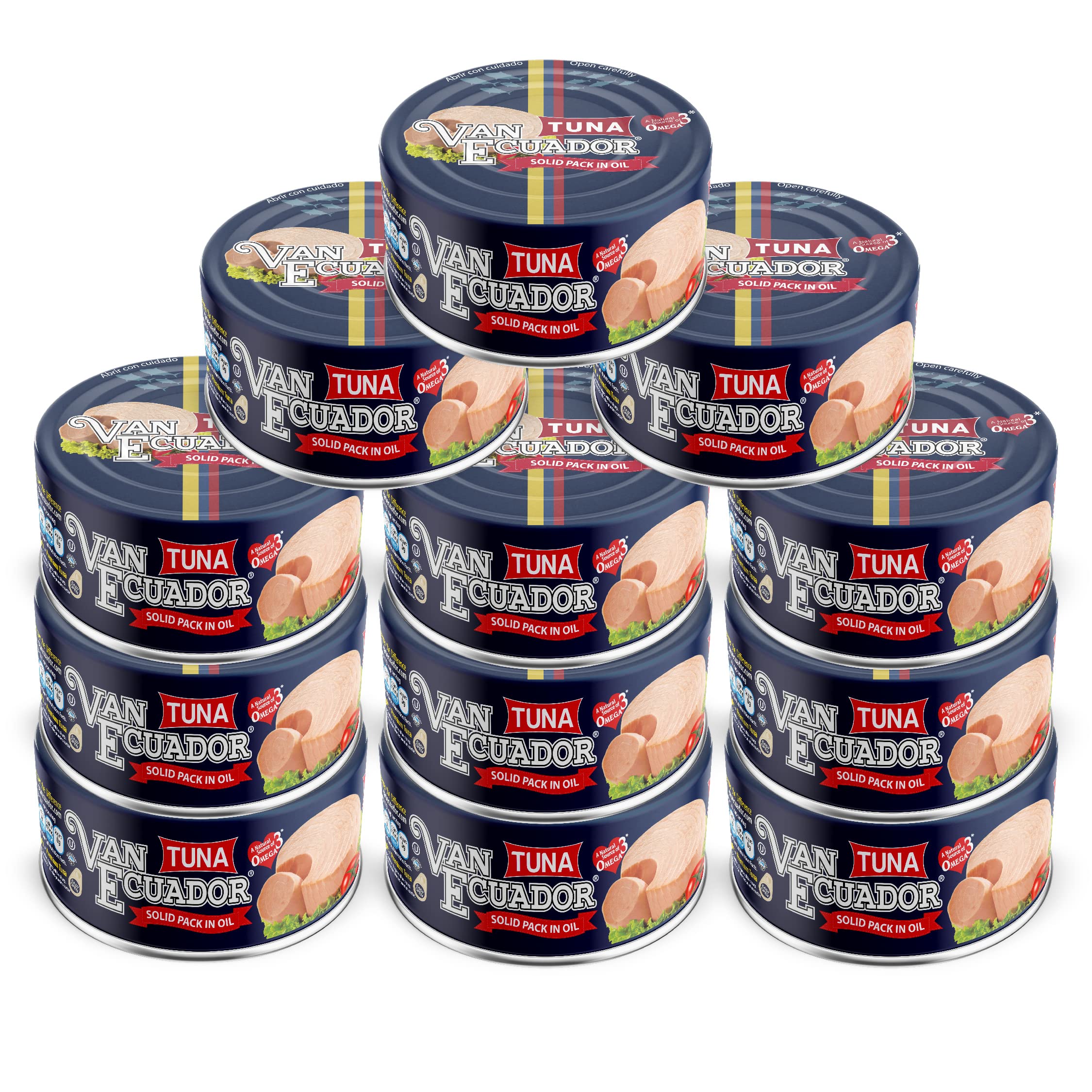 Premium Ecuadorian Tuna Oil - 5.3oz (Pack of 12) - Rich in Omega-3 for Heart & Brain Health - Perfect for Cooking, Salad Dressings & Supplement Use