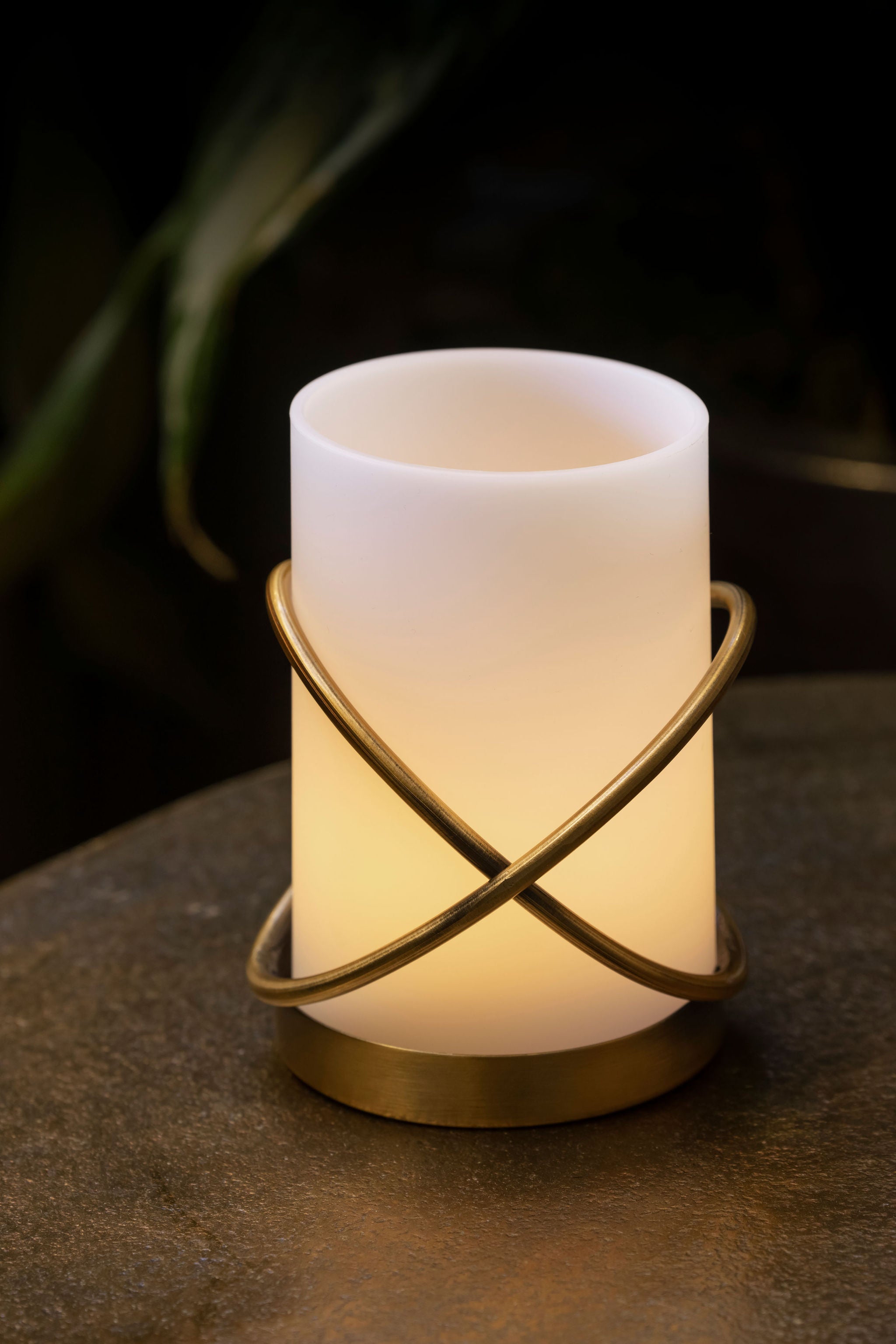 Frosted Acrylic Double Loop Ring Candle Holders - Set of 6 - Perfect for Wedding Centerpieces, Table Decor, and Home Decoration