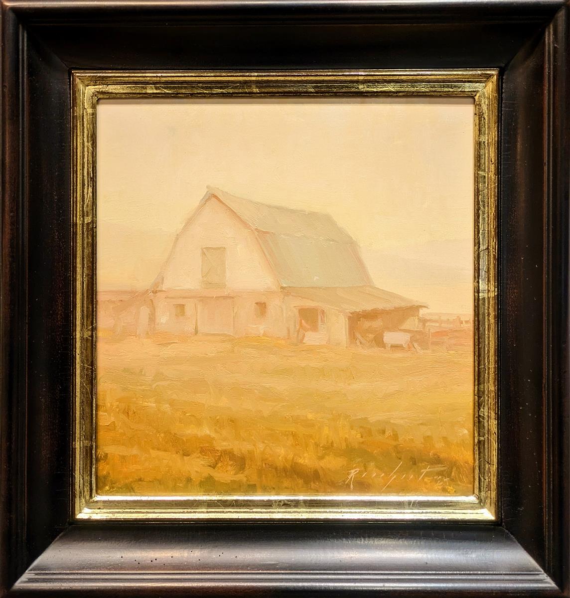 Barn Original Artwork - Handmade Farmhouse Painting - Rustic Wall Decor for Living Room, Bedroom & Country Home