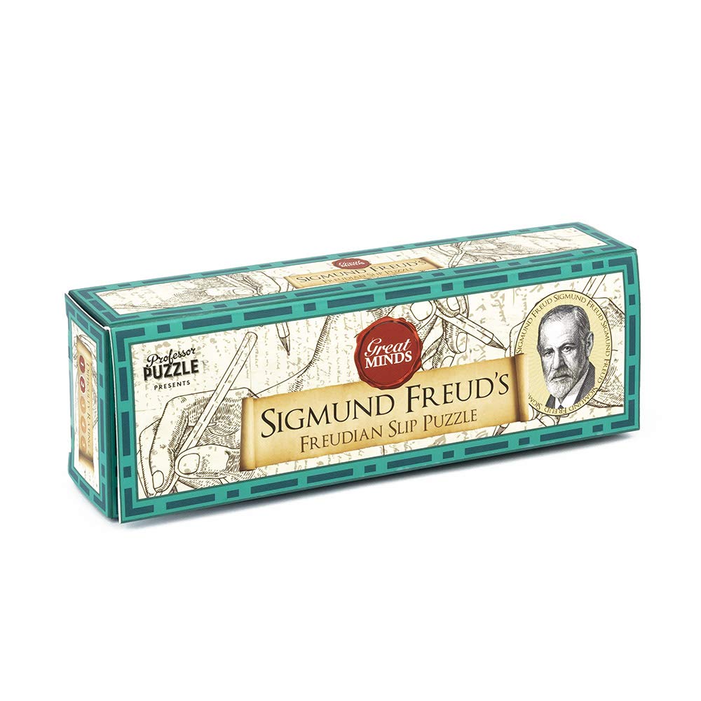 Freudian Slip 3D Wooden Puzzle - Challenging Brain Teaser from Professor Puzzle's Great Minds Collection | Perfect for Family Game Night & Cognitive Skill Development
