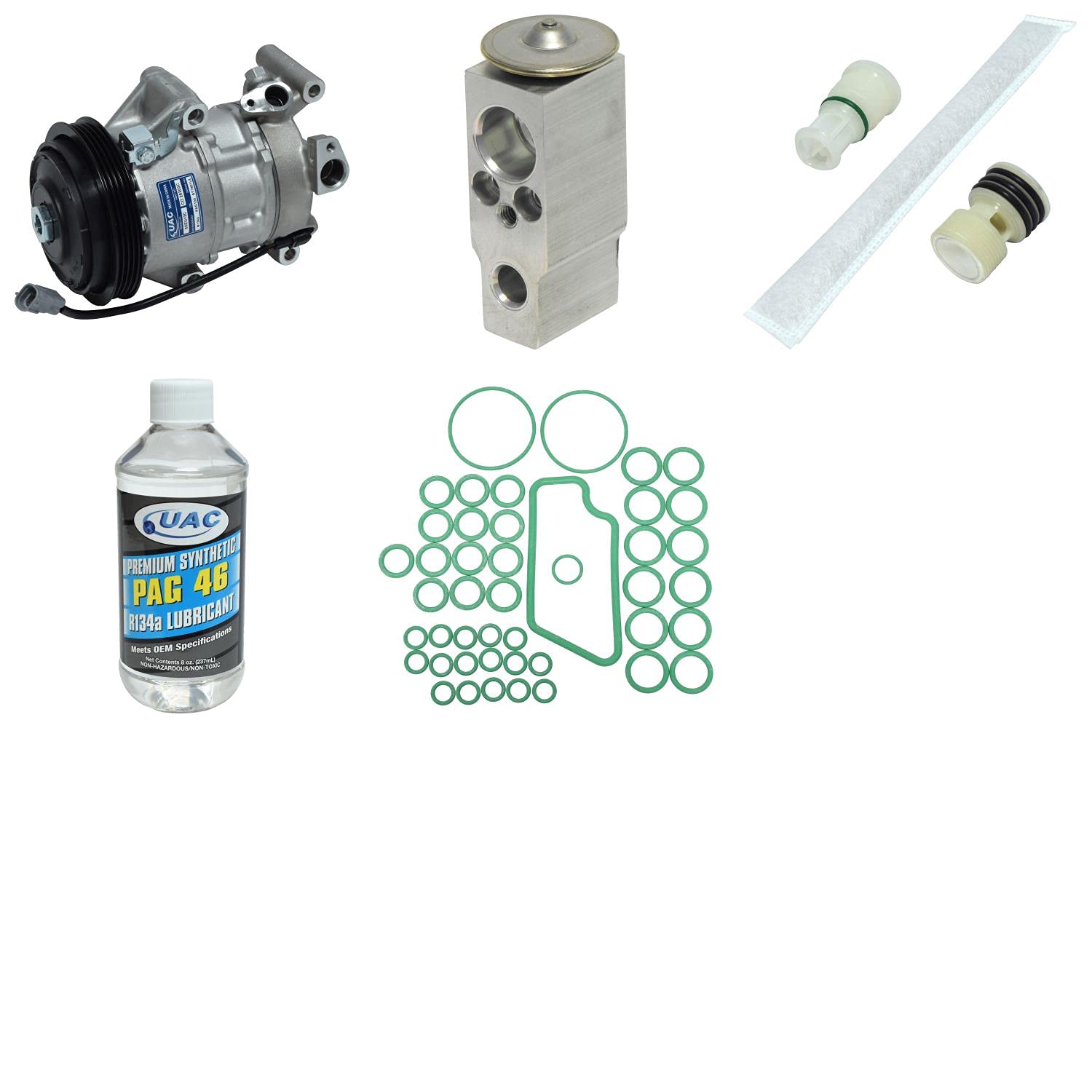 High-Quality HVAC A/C Compressor Replacement Kit - Compatible with Multiple Car Models | Perfect for DIY Auto Repair & Professional Mechanics