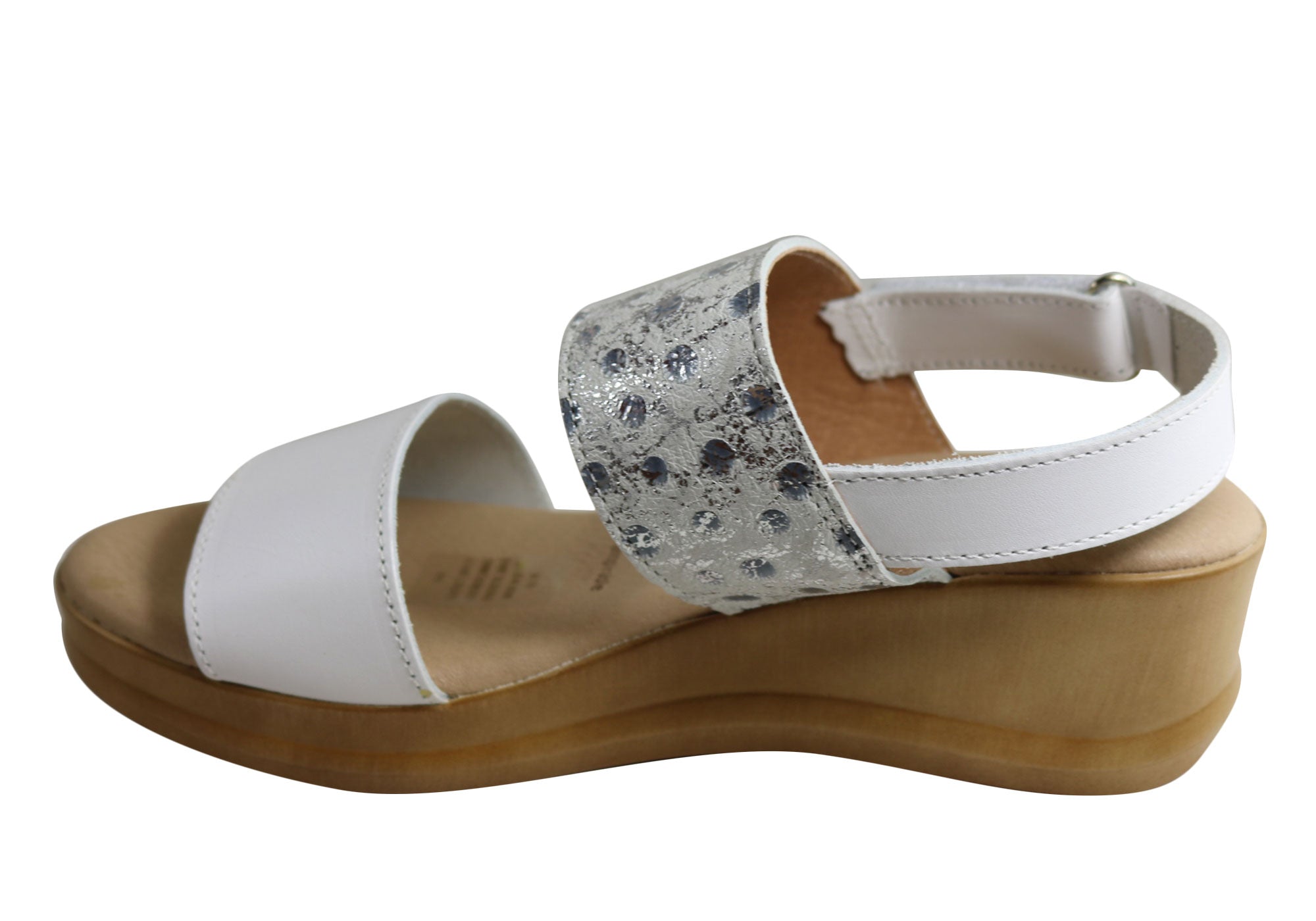 Lola Canales Ava Women's Comfort Leather Wedge Sandals - Handmade in Spain - Perfect for Summer, Beach & Casual Outings