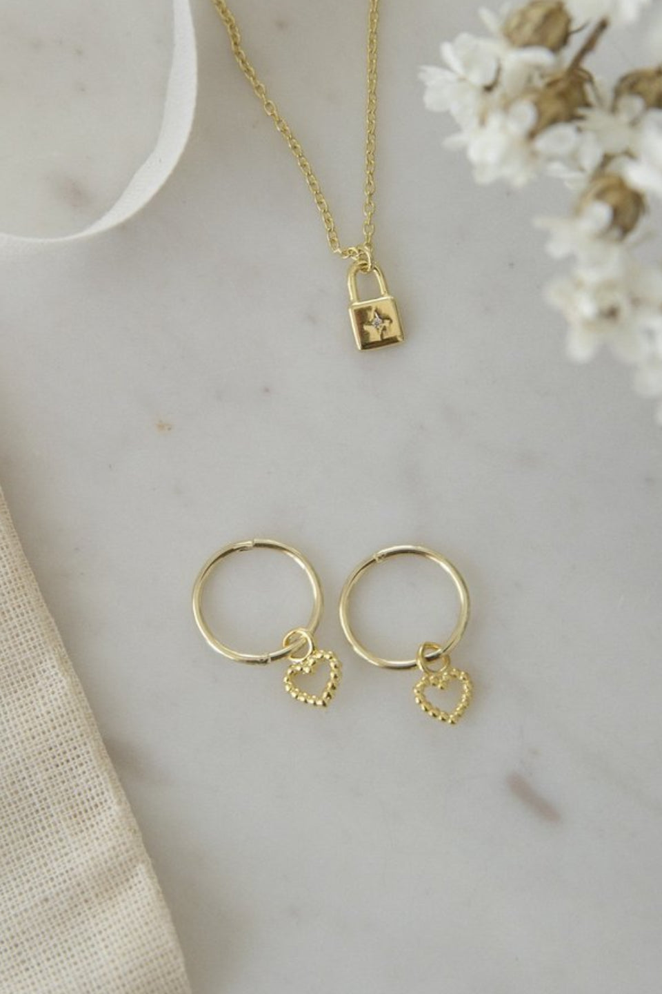Dotty Love Gold Sleeper EOL Earrings - 14K Gold Plated Huggie Hoop Earrings for Women, Minimalist Everyday Jewelry Gift for Her - Perfect for Work, Date Night & Special Occasions