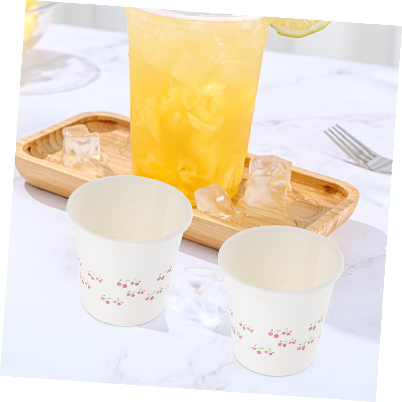 PartyKindom 3 Sets Disposable Mini Paper Cups - 50ml Small Drinking Cups for Coffee, Juice, Water | Bulk Party Supplies (100pcs x 3) | Perfect for Office Break Room, Picnics, BBQs, and Birthday Parties