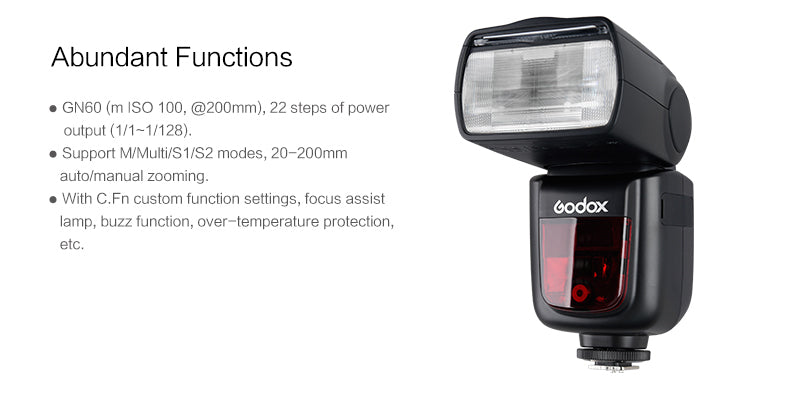 Godox V850II Professional Manual Speedlight Flash for Canon Nikon Sony DSLR Cameras - Perfect for Portrait, Wedding, and Studio Photography