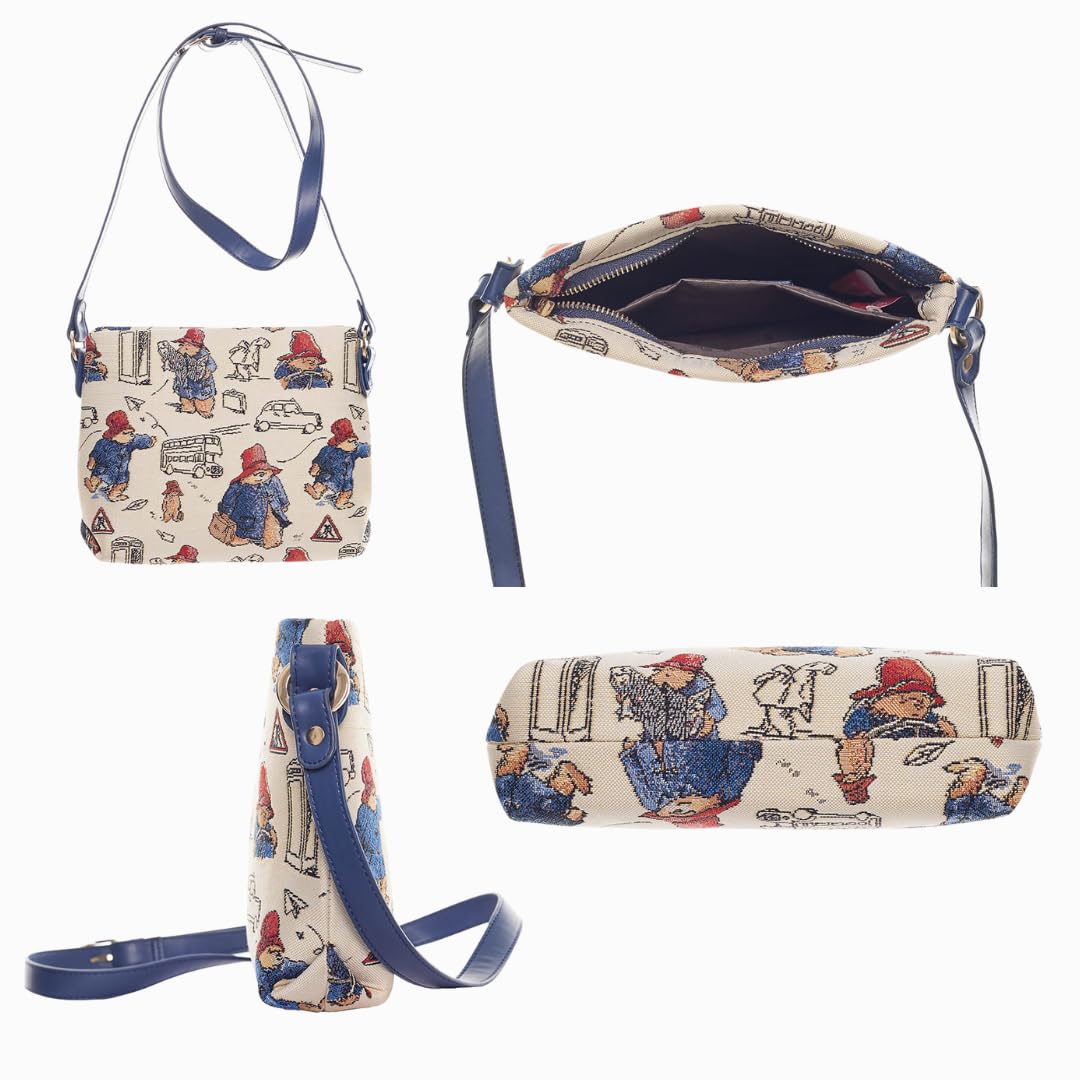 **Signare Paddington Bear Design Handbag - Stylish Crossbody Bag, Travel Bag & Cosmetic Organizer for Women | Perfect for Travel, Work & Everyday Use**