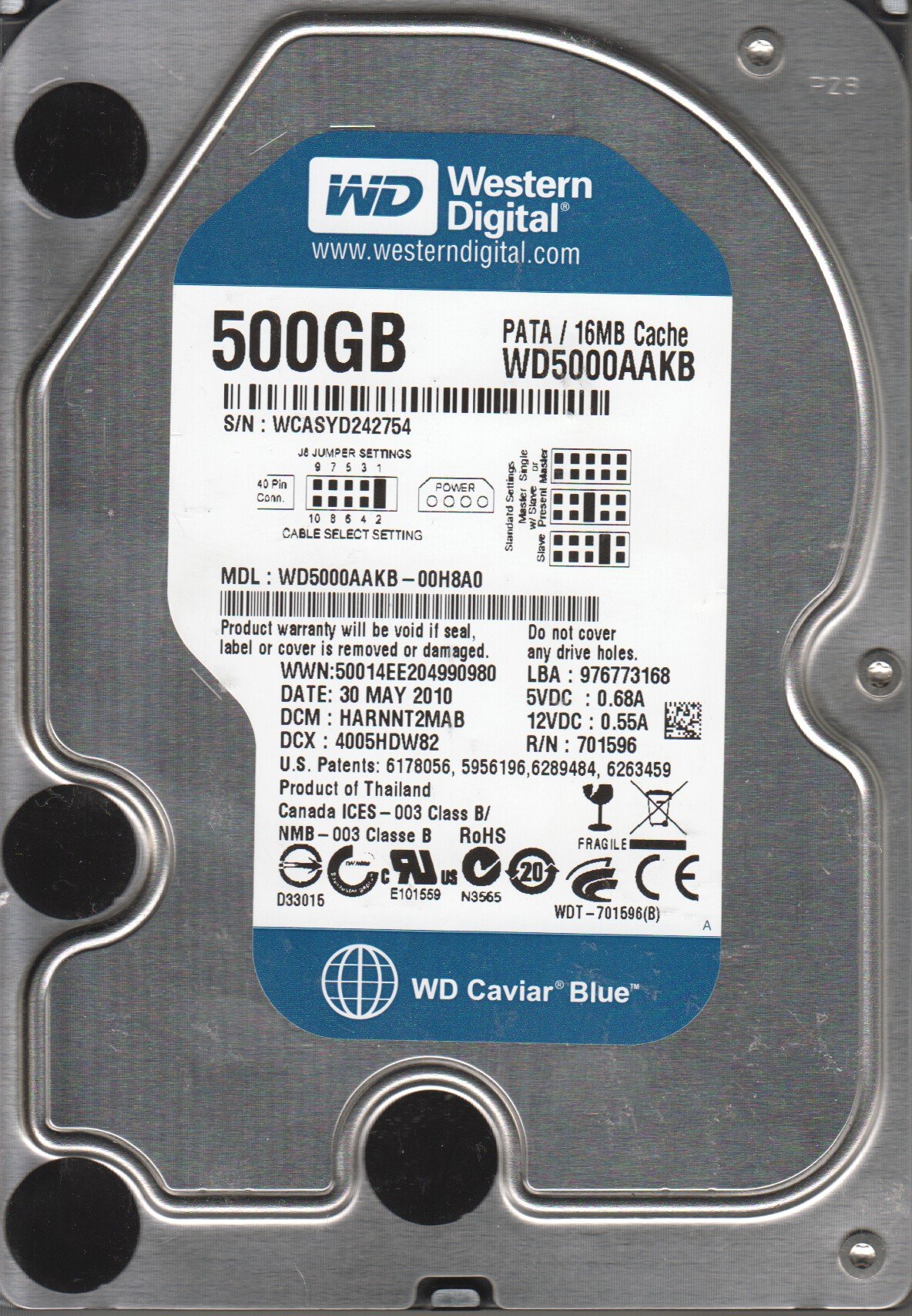 Western Digital Caviar Blue 500GB 3.5