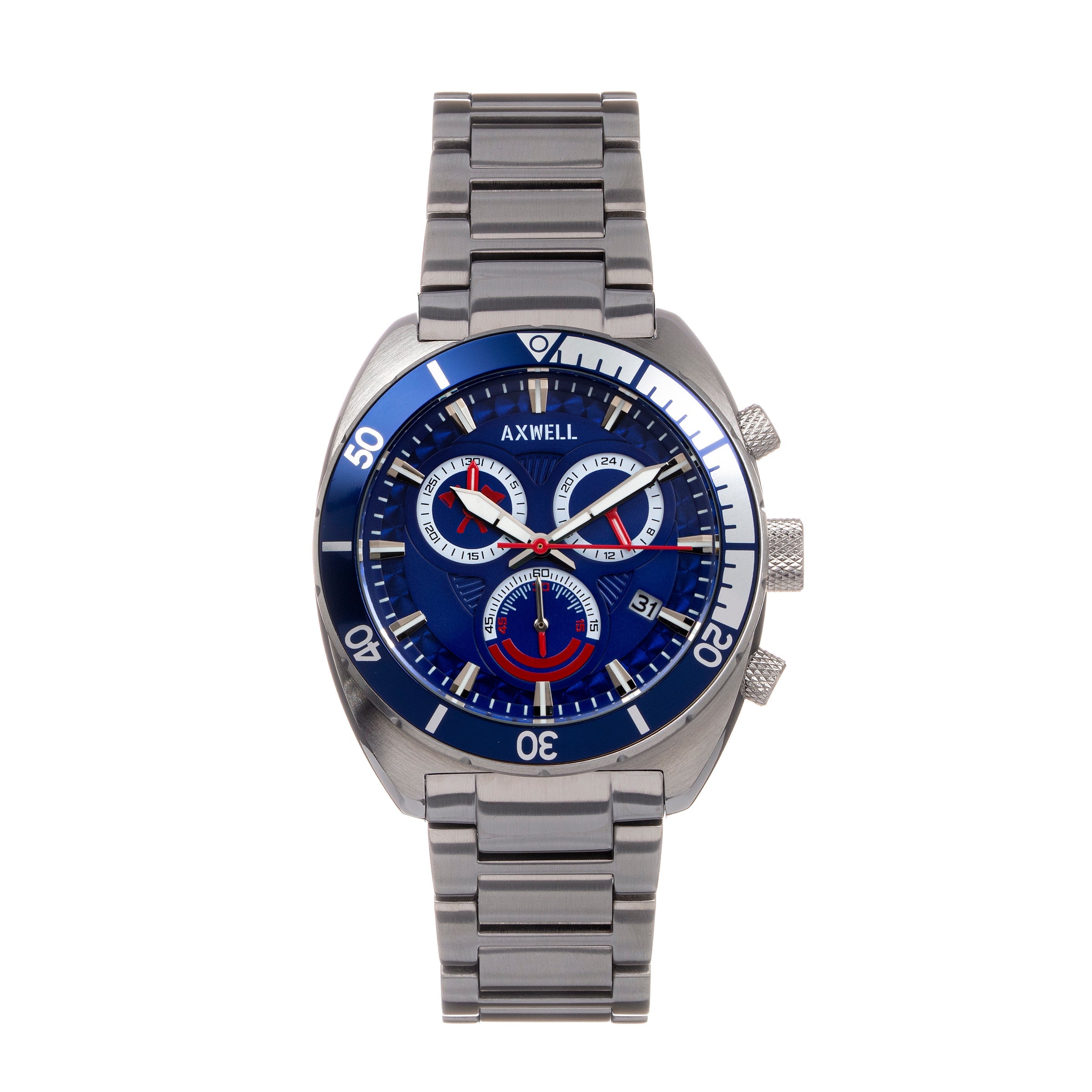Axwell Minister Chronograph Bracelet Watch with Date Display - Stylish Men's Analog Wristwatch for Business, Casual & Formal Occasions