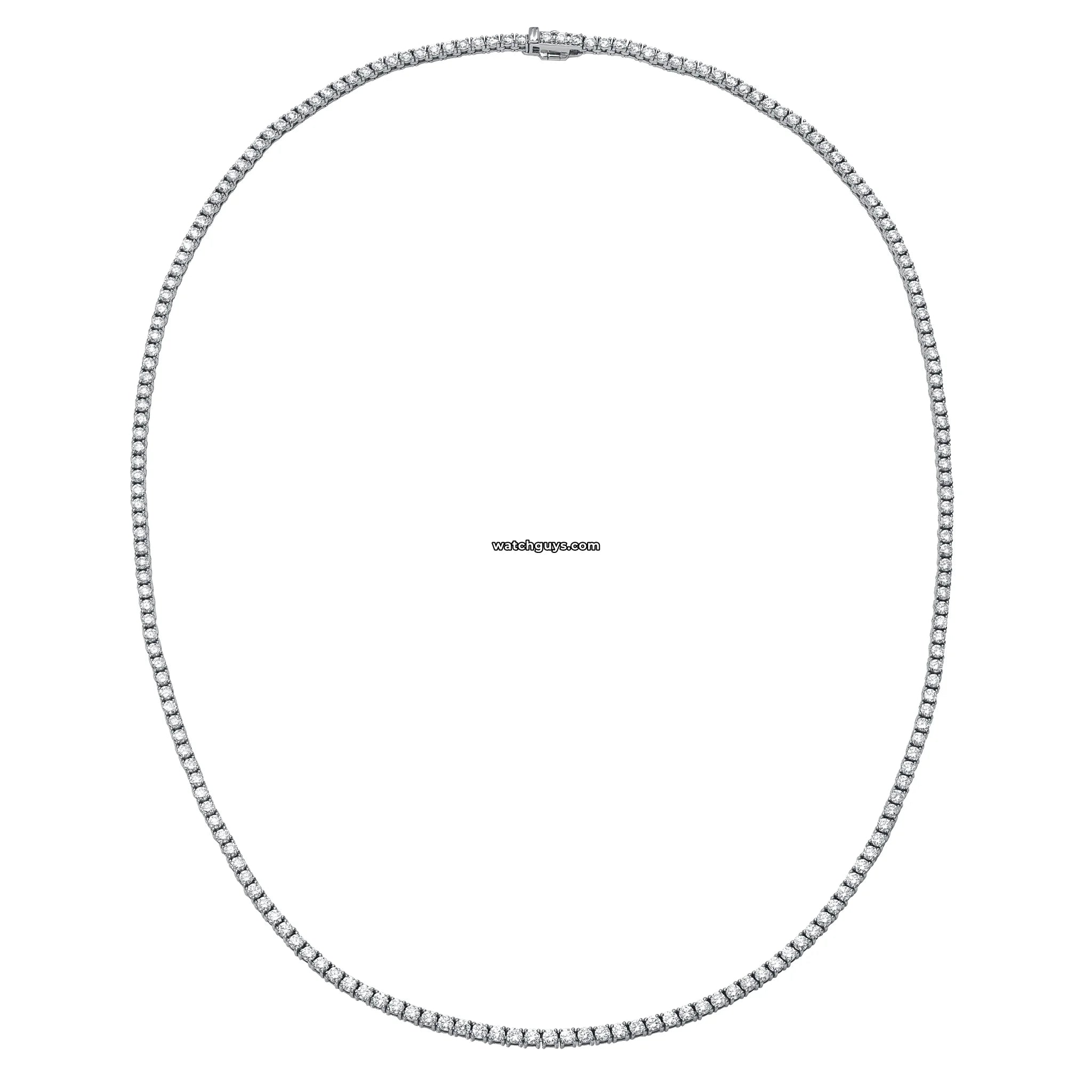 7.64 Carat Diamond Tennis Necklace in 18K White Gold - Elegant Jewelry for Weddings, Anniversaries & Special Occasions