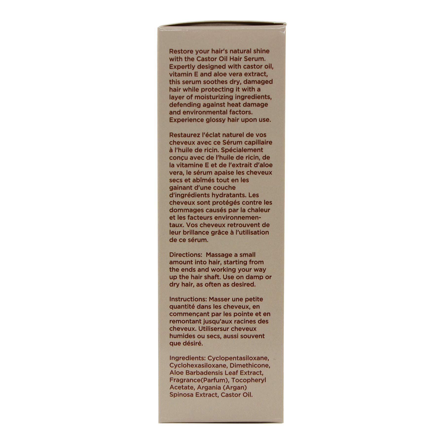 HerStyler Castor Oil Hair Serum & Straightening Flat Iron Kit for Smooth, Shiny Hair - Perfect for Daily Styling, Salon Results at Home