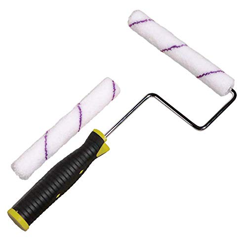 Microfiber Paint Roller Kit - 1 Handle & 2 Sleeves for DIY Home Painting