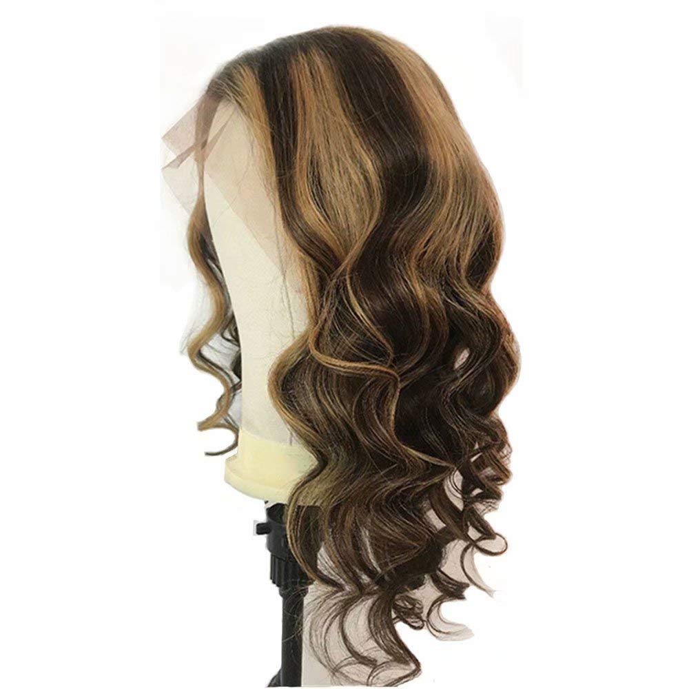 13x6 HD Transparent Lace Front Wig - 150% Density Brazilian Remy Human Hair with Pre-Plucked Hairline & Bleached Knots | 24 Inch Body Wave Natural Black Wig for Daily Wear, Parties & Special Occasions