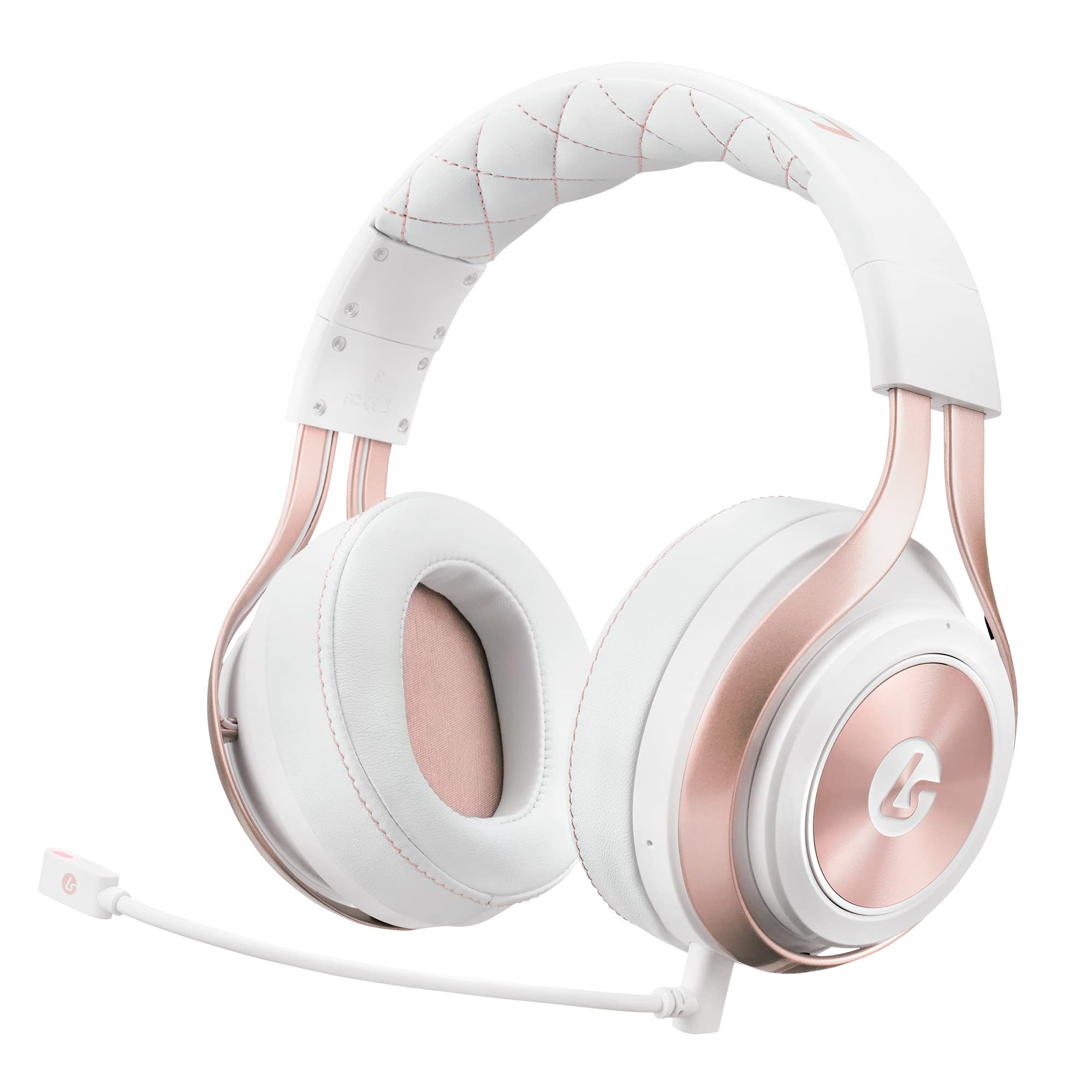 LucidSound LS35X Wireless Gaming Headset with Surround Sound - Officially Licensed for Xbox One & Xbox Series X|S - Compatible with PS5, PS4, PC, Nintendo Switch, Mac, iOS & Android (Rose Gold) - Perfect for Gaming, Streaming & Music Listening
