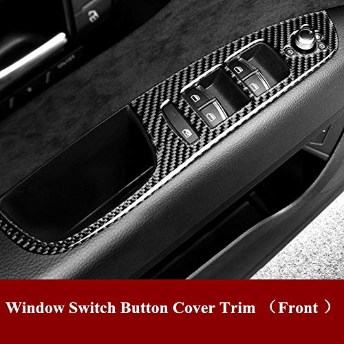 Premium 12-Piece Carbon Fiber Interior Trim Kit for Audi Q7 (2008-2015) - Dashboard, Door & Console Covers - Luxury Car Accessories for Enhanced Style & Protection