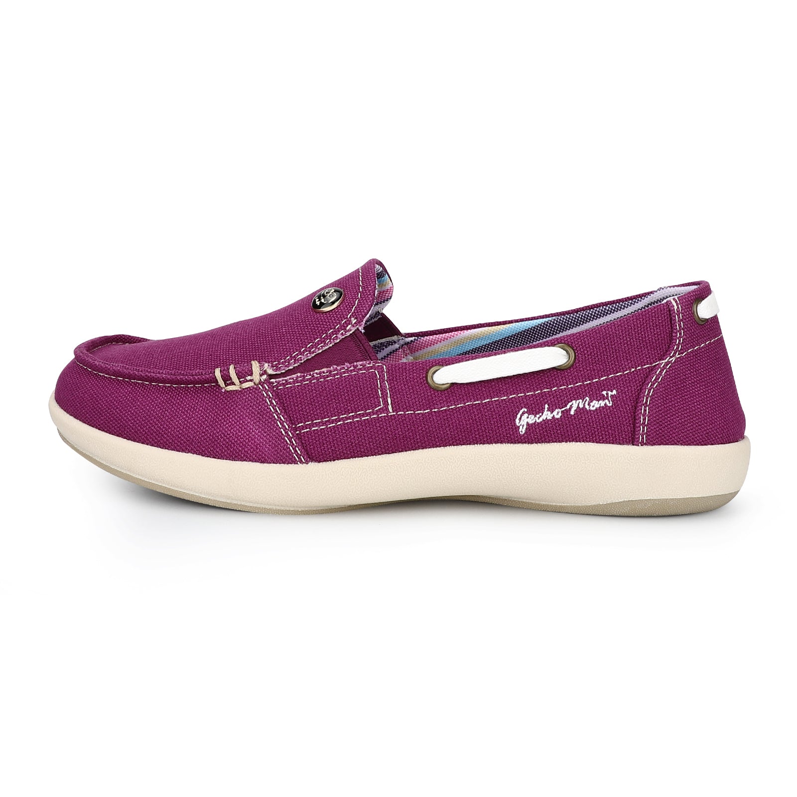 Women's Comfortable Canvas Loafer Shoes - Casual Slip-On Flats for Walking, Work & Travel - Breathable & Lightweight Everyday Shoes