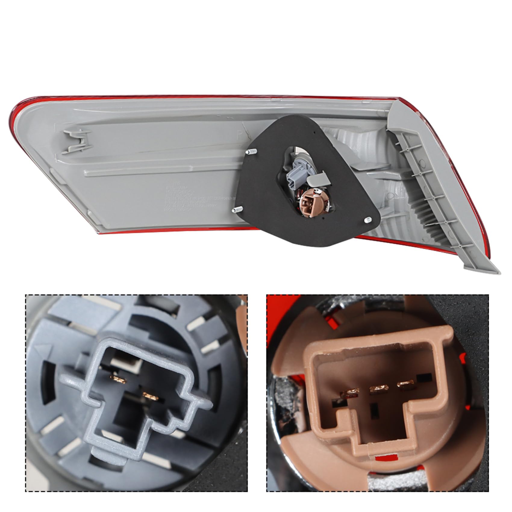 2007-2009 Toyota Camry Replacement Tail Lights - LH+RH Pair (Driver & Passenger Side) - OEM Style LED Rear Outer Light Assembly - Perfect for Night Driving & Car Restoration Projects
