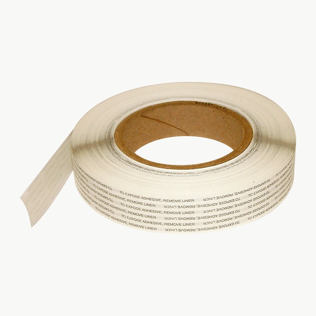 Ludlow Double-Sided Tissue Tape with Extended Liner - T-Tak HD 2 Inch x 433 Yards Natural - Strong Adhesive for Crafts, Packaging & Home Decor