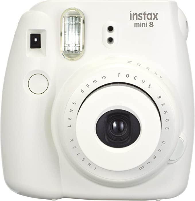 Fujifilm Instax Mini 8 Instant Camera - White | Portable Polaroid Camera for Travel, Parties & DIY Photo Albums | Perfect for Gifts, Selfies & Memory Keeping