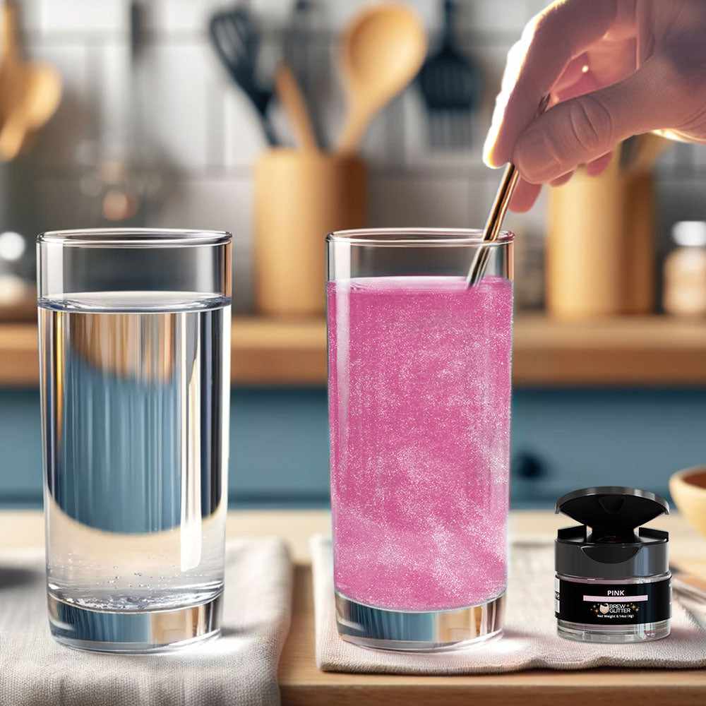 Deep Pink Edible Glitter Spray 4g Pump | Tinker Dust® | Perfect for Cake Decorating, Cupcake Toppers & DIY Crafts