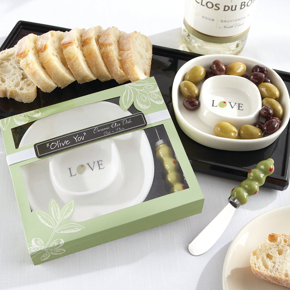 Olive Wood Serving Tray with Spreader - Elegant Cheese & Charcuterie Board for Entertaining, Weddings, and Gifts | Perfect for Wine Nights, Picnics, and Hosting