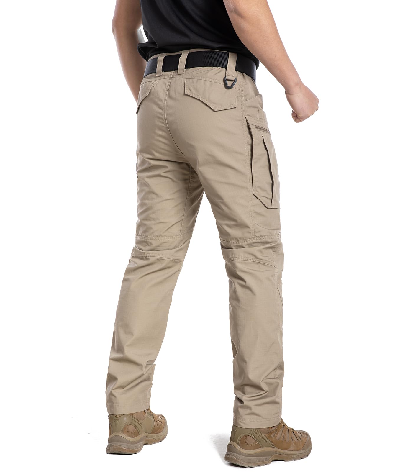 CARWORNIC Men's Tactical Cargo Pants - Lightweight Ripstop Military Pants with Water Resistant Fabric for Outdoor Hiking, Camping & Workwear | Durable Work Pants for Hunting, Travel & Tactical Activities