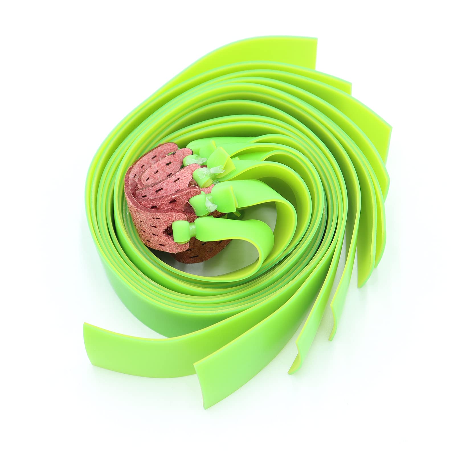20 Pcs High Power Slingshot Rubber Bands - 25cm Latex Flat Bands for Hunting & Outdoor Shooting - Durable Replacement Drawstrings for Slingshot Accessories (Green) - Perfect for Target Practice, Hunting & Survival Gear