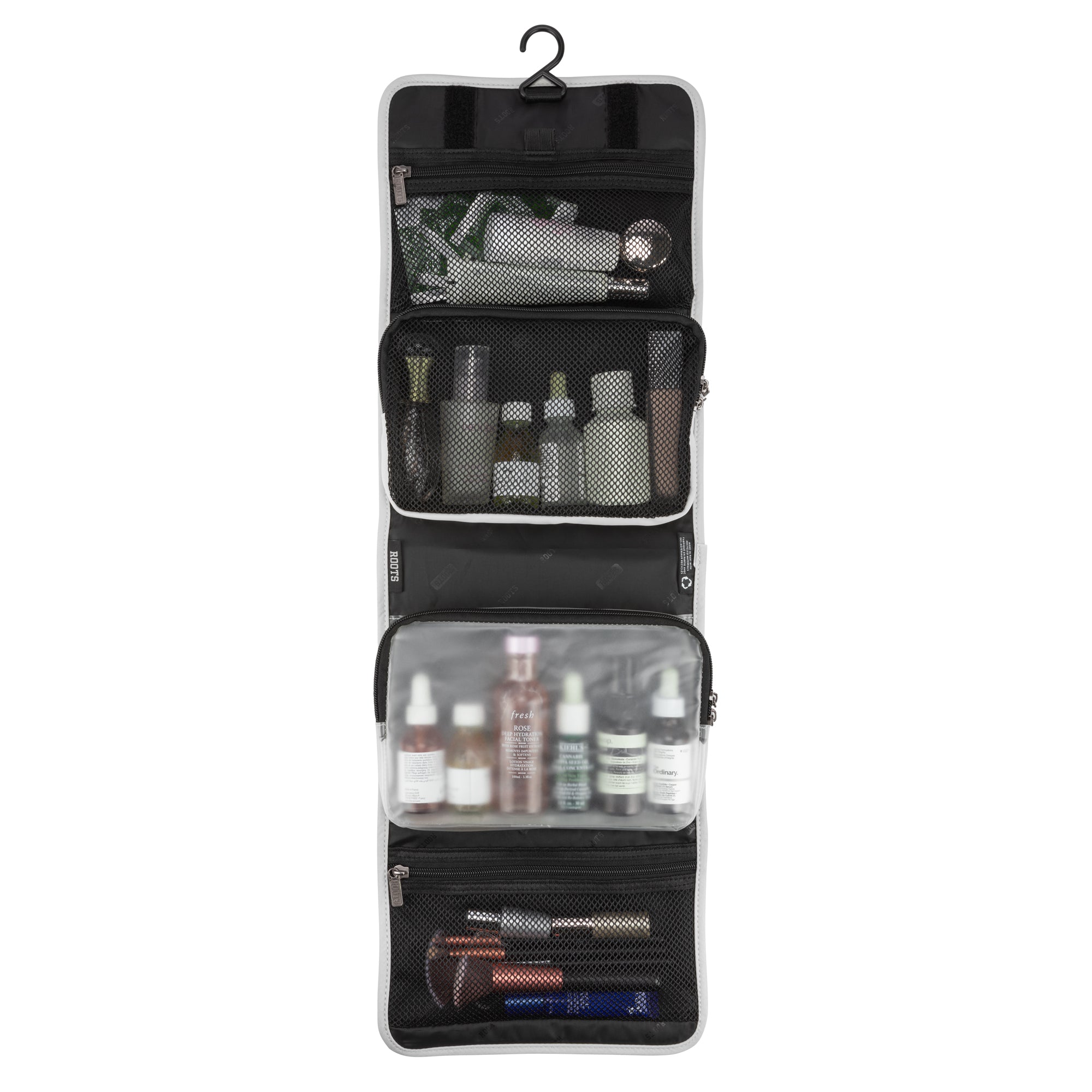 Premium Leather Travel Toiletry Bag for Men & Women - Waterproof Cosmetic Organizer with Hanging Hook - Perfect for Airplane, Gym, Camping & Business Trips