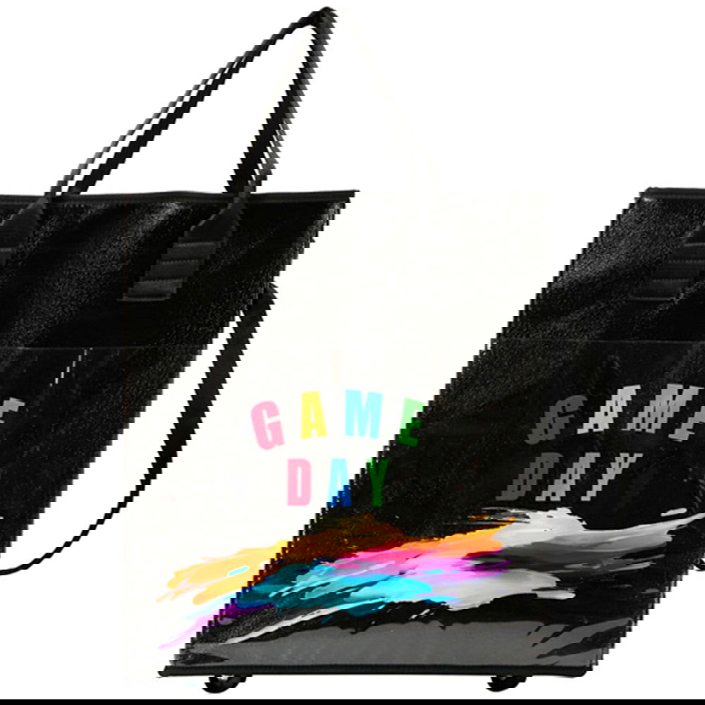 Rolling Game Day Themed Shopping Bag - Durable Reusable Grocery Tote for Tailgating, Picnics & Sports Events