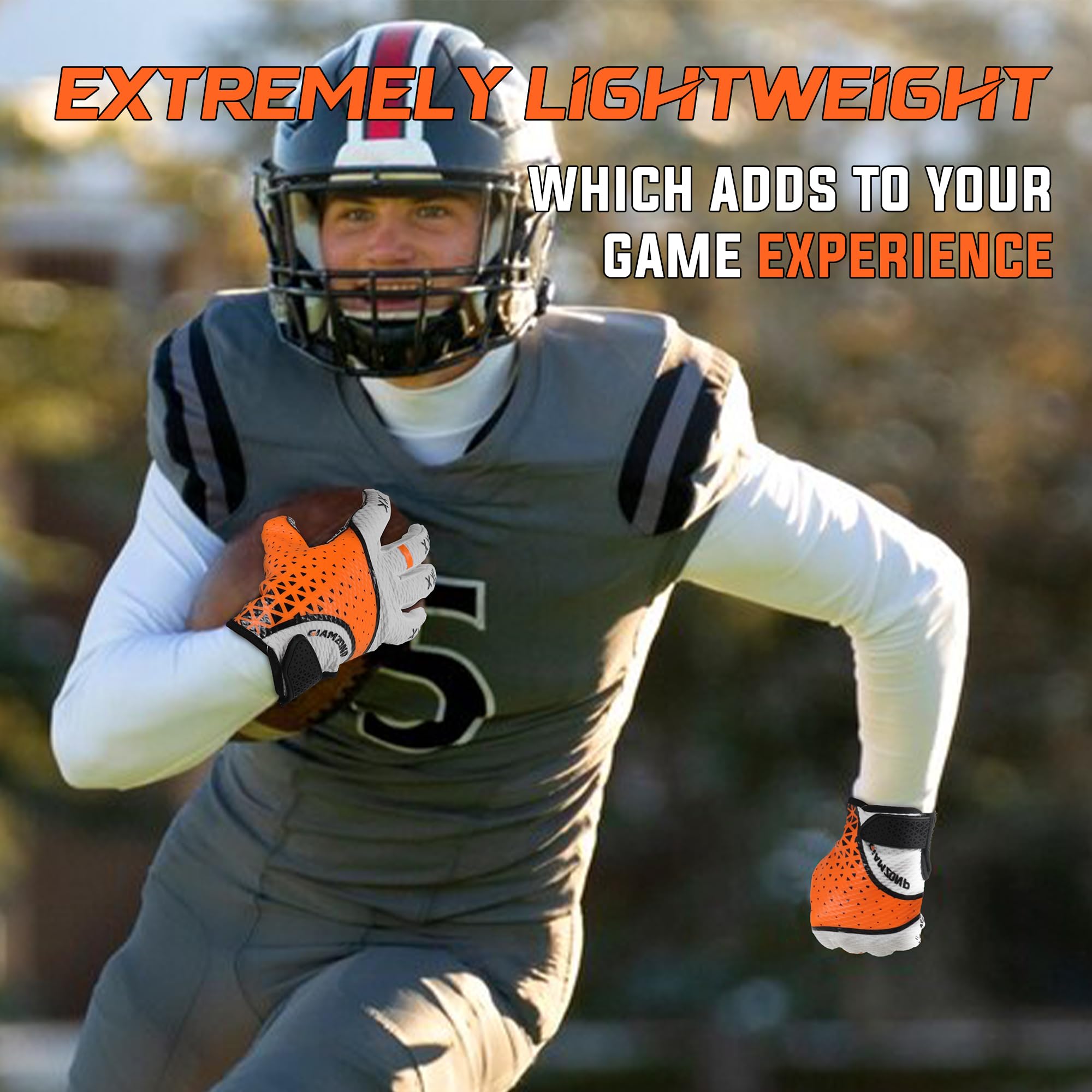 **Best Sticky Football Gloves for Men & Youth - Wide Receiver Gloves with Superior Grip - Perfect for Training, Games & Gifts**    *(Use Cases: Ideal for football practice, competitive games, and as a thoughtful gift for players and fans.)*