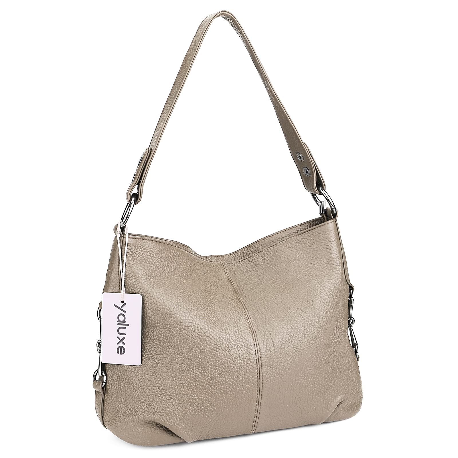 YALUXE Genuine Leather Shoulder Bags for Women - Stylish Crossbody Purse for Daily Use