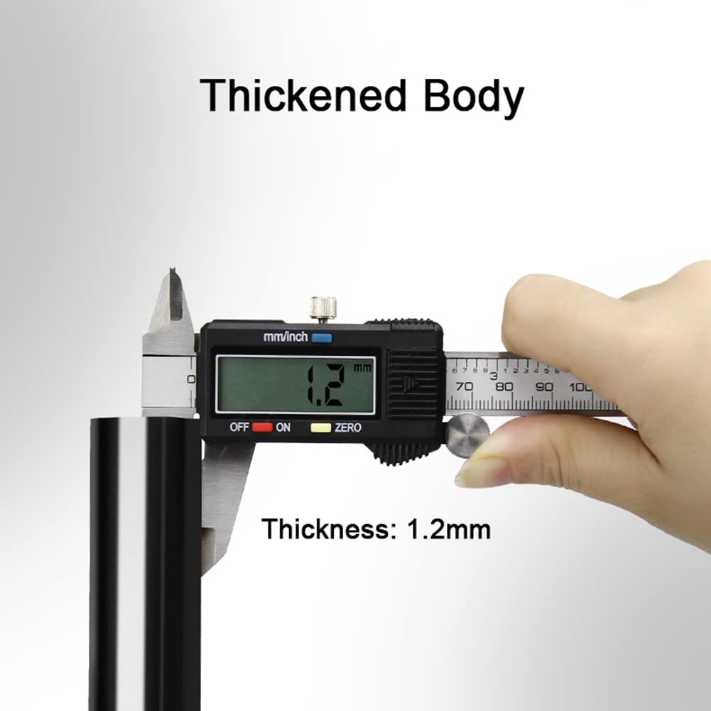 Adjustable Foldable Crutches for Adults - 10-Level Height Open Cuff Walking Canes, Lightweight Medical Mobility Aid for Fracture Recovery (5ft-6.5ft) - Ideal for Post-Surgery, Injury Rehabilitation & Daily Support (Black, 1 Pair)