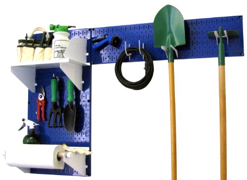Blue Pegboard White Accessories