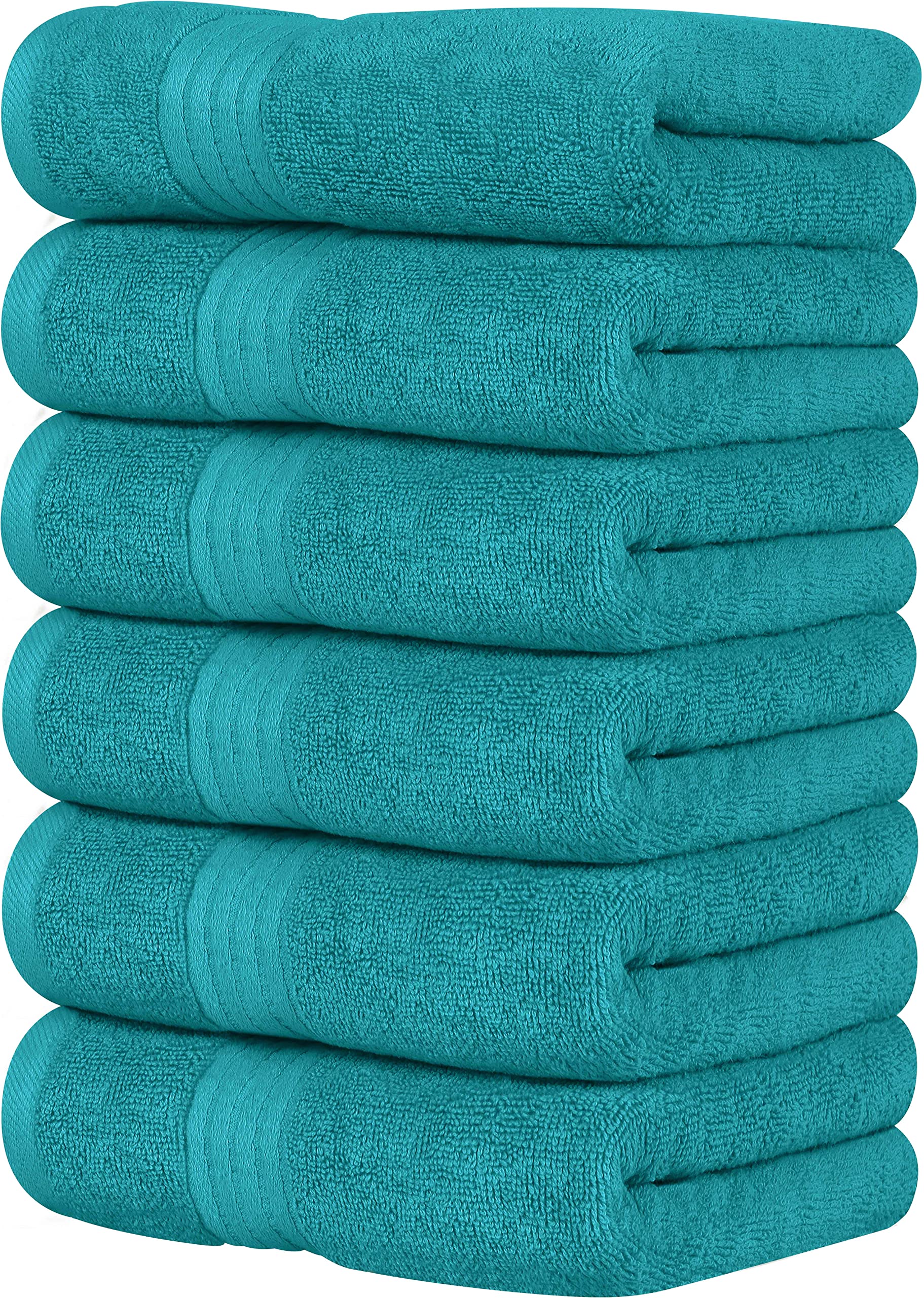 Utopia Towels 60-Piece Premium Hand Towels Set - 16x28 Inches, 100% Ring Spun Cotton, Lightweight & Highly Absorbent - Perfect for Bathroom, Travel, Camping, Hotels, Spa & Gym (Turquoise) - Soft & Quick-Drying Towels for Everyday Use & Guest Essentials