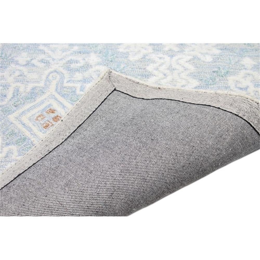 Luxury Hand Tufted Wool & Viscose Area Rug - Bashian Collection 2.6’ x 8’ Light Blue - Perfect for Living Room, Bedroom, Entryway & Hallway Runner - Soft & Durable Home Decor Carpet
