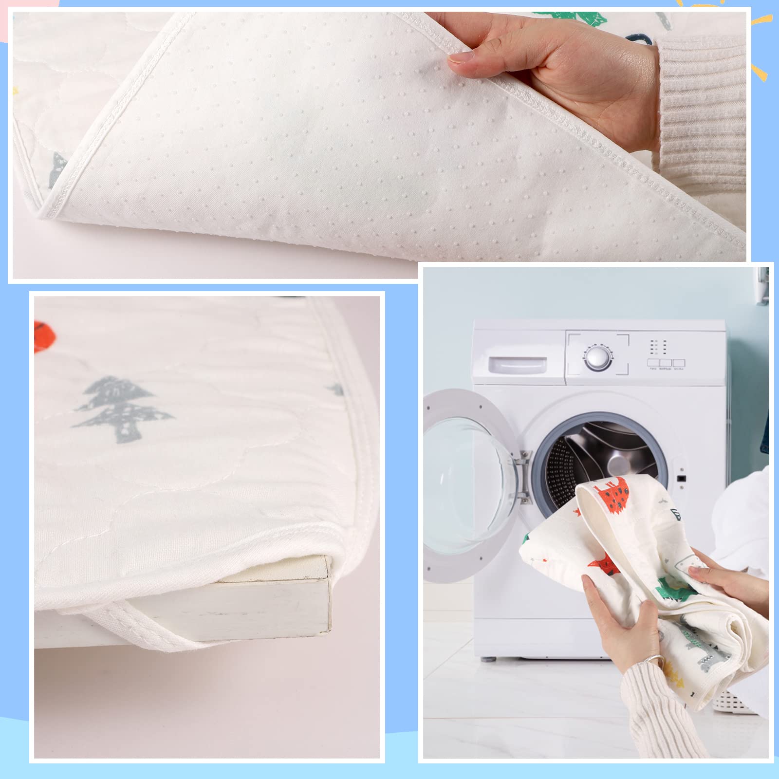 **Thboxes Waterproof Dinosaur Potty Training Bed Pad - 70x90cm Toddler Bed Wetting Protector for Single Size Beds - Soft & Absorbent Mattress Cover for Kids - Ideal for Daytime Naps & Overnight Protection**