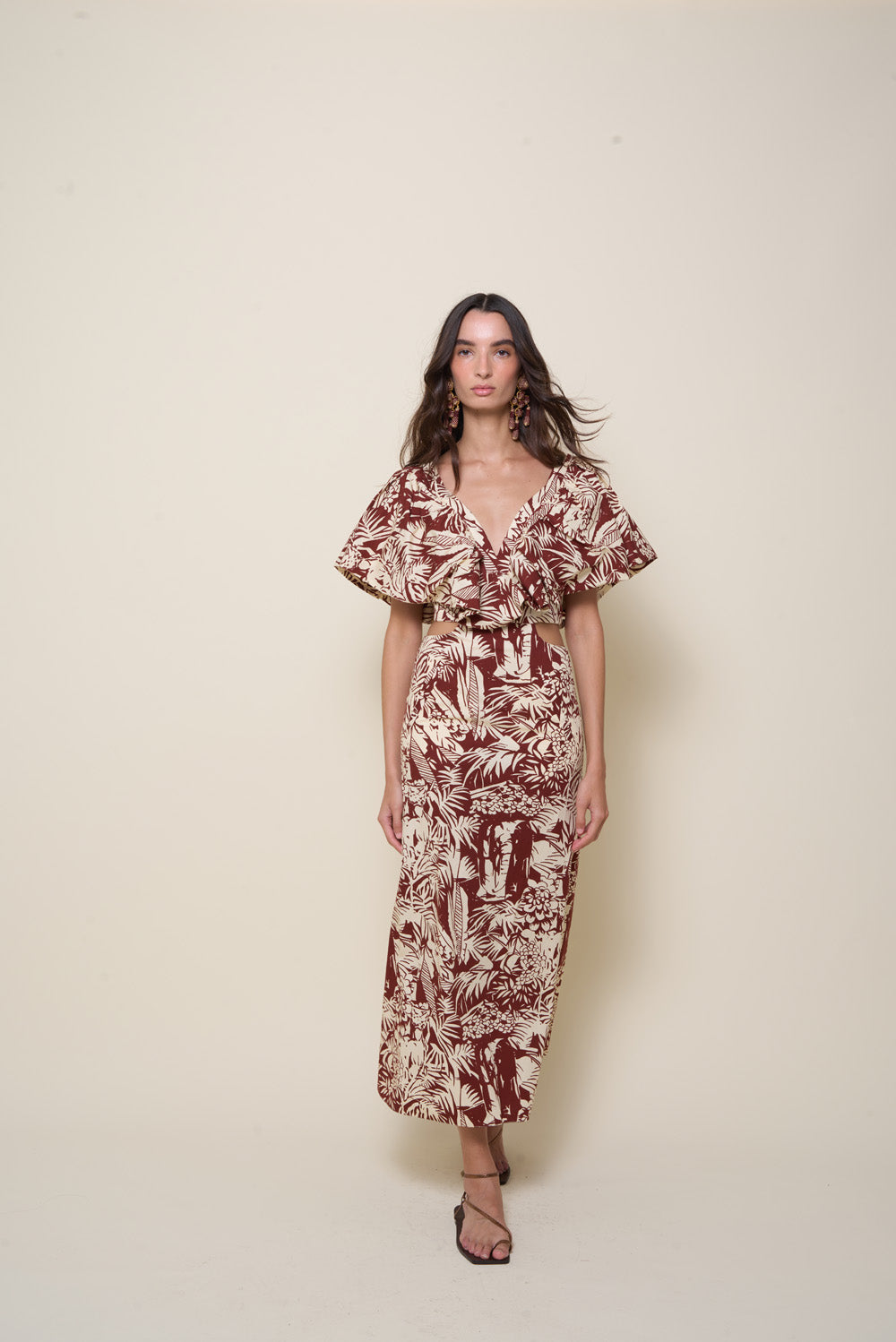 Eternal Jungle Dress - Stylish Floral Print Maxi Dress for Women | Perfect for Summer Vacations, Beach Getaways & Boho Fashion