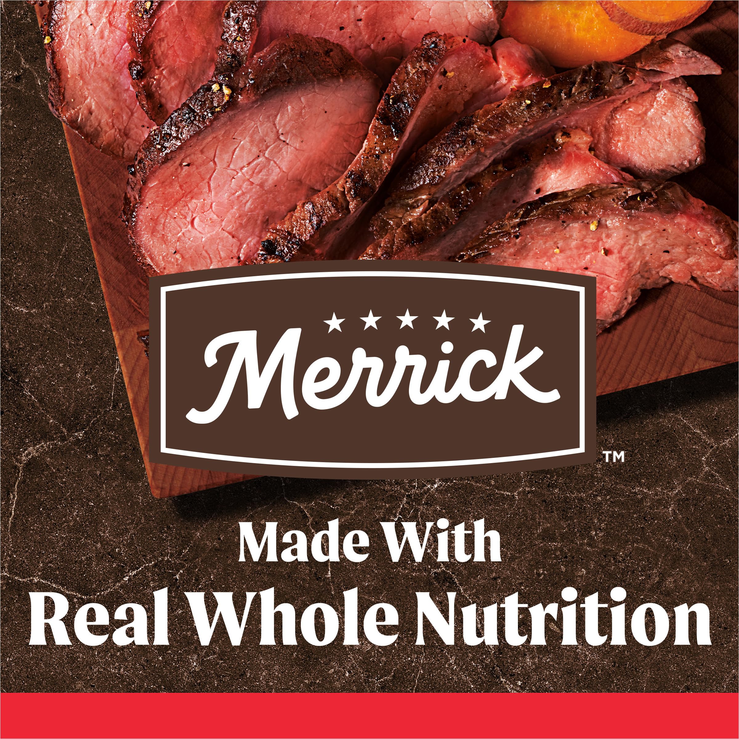 **Merrick Grain Free Dry Dog Food for Adult Dogs - Premium Natural Kibble with Beef, Bison & Sweet Potato - 22 lb Bag - High Protein Diet for Active & Healthy Pets**    *(Use Cases: Ideal for active dogs, weight management, sensitive stomachs, and promoting healthy skin & coat.)*